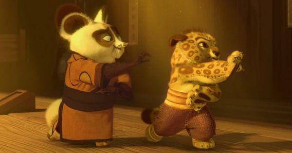 Shifu melatih Tai Lung kecil ( Dok. DreamWorks / Kung Fu Panda )