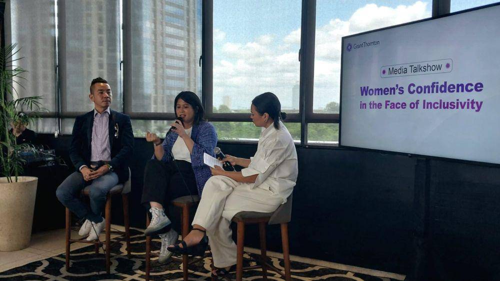 Media talkshow Grant Thornton dengan tema “Women’s Confidence in the Face of Inclusivity” pada Kamis (07/03/2024) di kawasa SCBD, Jakarta Selatan. (IDN TIMES/Jeremia Ananta)