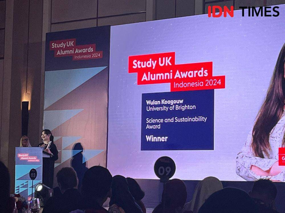 Study UK Alumni Awards 2024 pada Rabu (7/3/2024) di Fairmont Hotel, Jakarta. (IDN Times/Nisa Zarawaki)