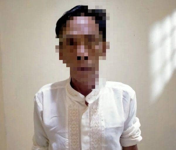 Sosok tersangka kakek cabul SM. (DOK. Polres Lampung Timur).
