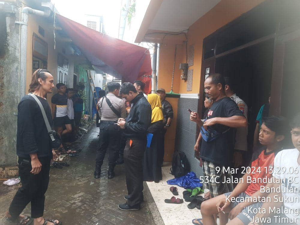 Rumah duka lansia di Malang tewas tersengat listrik. (Dok. Humas Polresta Malang Kota)