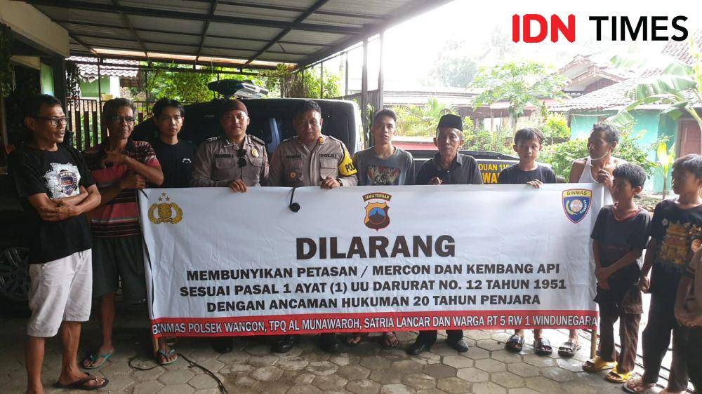 Polri meminta tokoh agama dan masyarakat ikut awasi pengguna petasan yang membahayakan, Sabtu (9/3/2024).(IDN Times/Foto : Polsek Wangon)