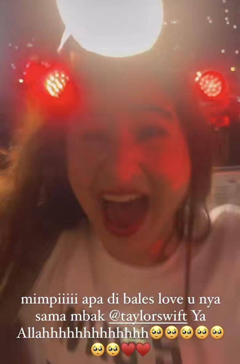 potret Tissa Biani nonton konser Taylor Swift di Singapura (Instagram.com/tissabiani)