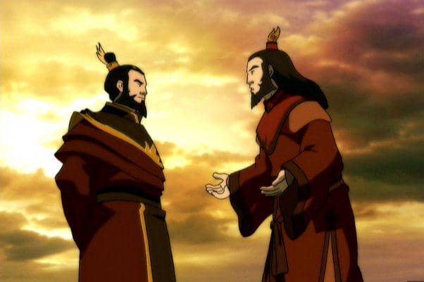 Sozin dan Avatar Roku (dok. Nickelodeon/Avatar: The Last Airbender)