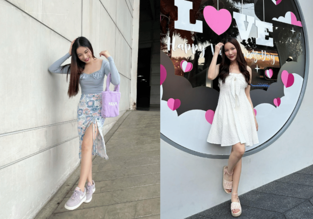 7 Referensi Outfit untuk Piknik di Taman ala Mook Worranit, Stunning