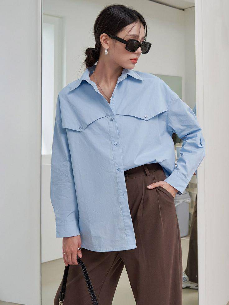 Kemeja atau blouse (Pinterest.com/Shein)