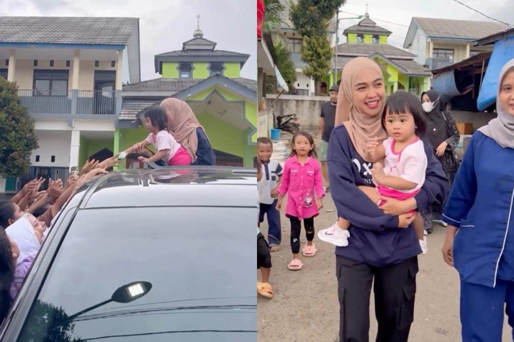 potret Ria Ricis dan Moana bagi-bagi uang dan makanan (instagram.com/riaricis1795)