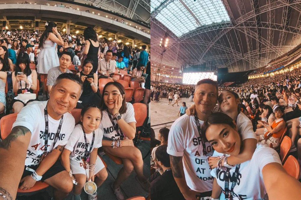 potret Gading Marten, Gisel, dan Gempi nonton Taylor Swift (instagram.com/gadiiing)