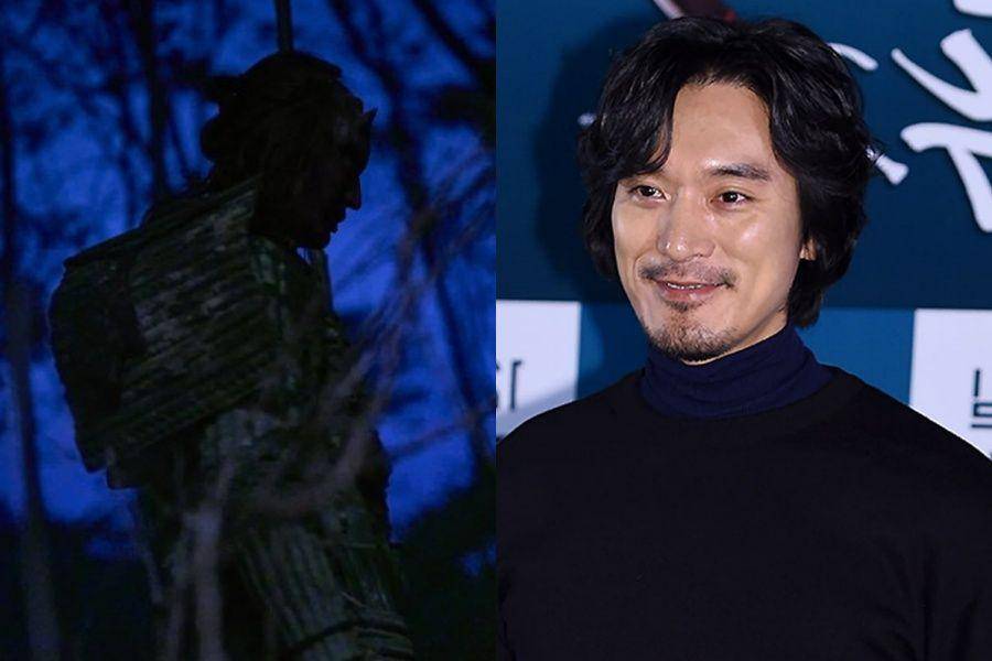 Kim Min Jun pemeran siluman Jepang di Exhuma (dok. Showbox Movie/Exhuma | dok. Hankyung)