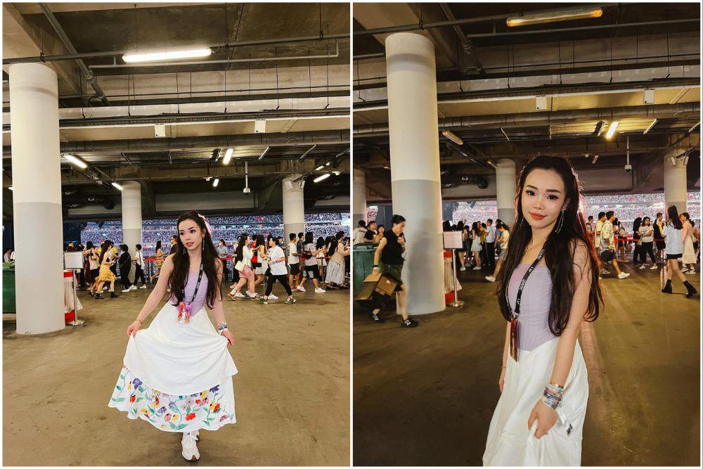 10 Potret Jesselyn MasterChef Nonton Taylor Swift, Pakai Rok Lukis!