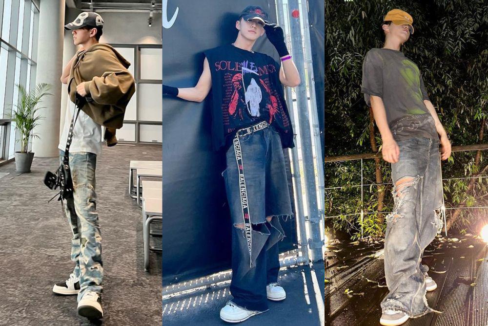 7 Inspirasi OOTD Ripped Jeans ala Hoshi SEVENTEEN, Trendi Kekinian!