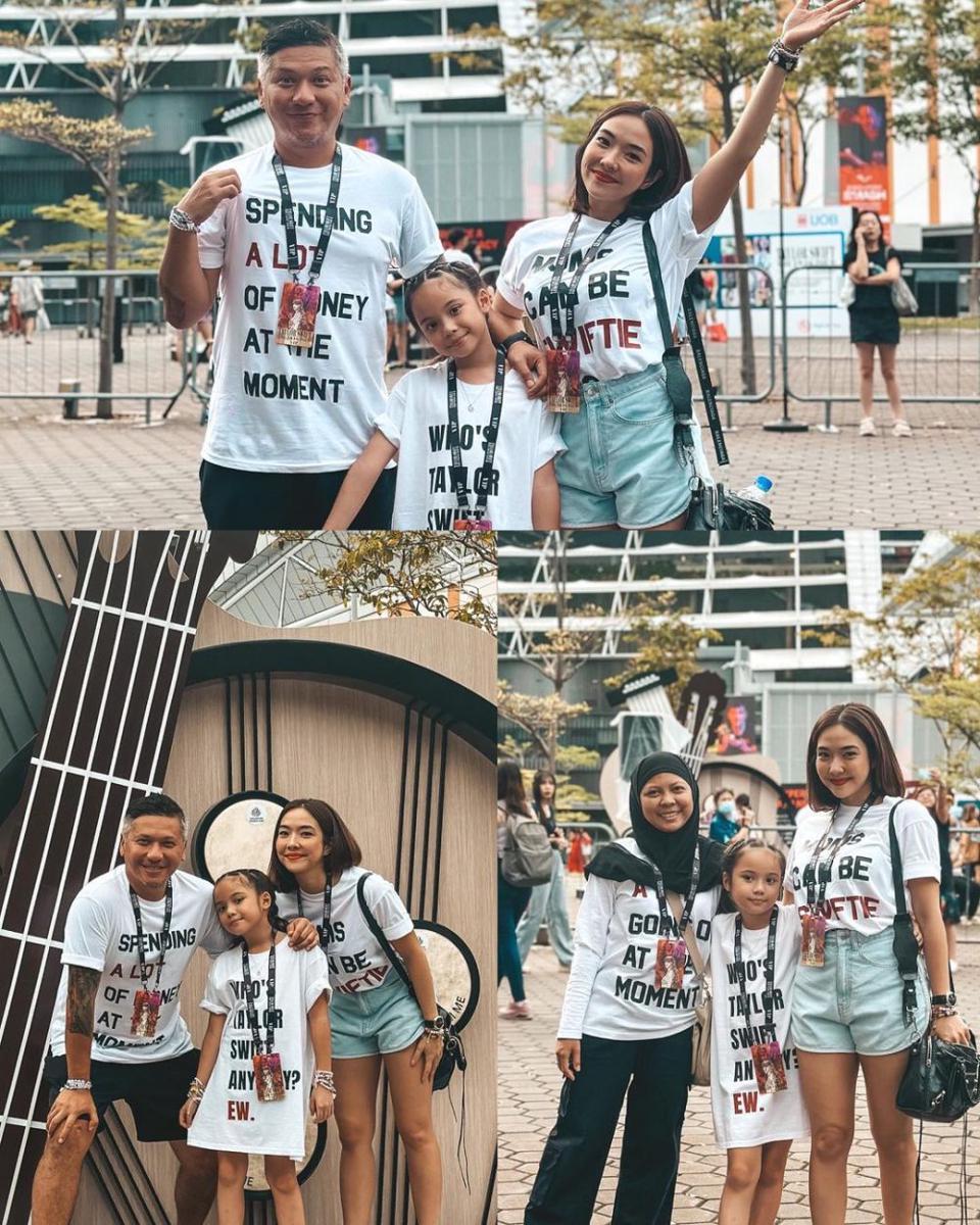 potret Gading Marten, Gisel, dan Gempi nonton Taylor Swift (instagram.com/gadiiing)