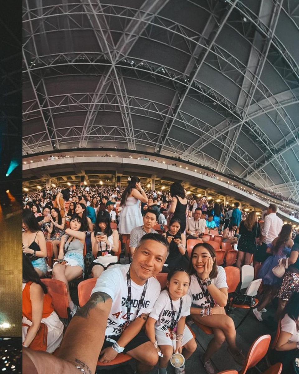 potret Gading Marten, Gisel, dan Gempi nonton Taylor Swift (instagram.com/gadiiing)