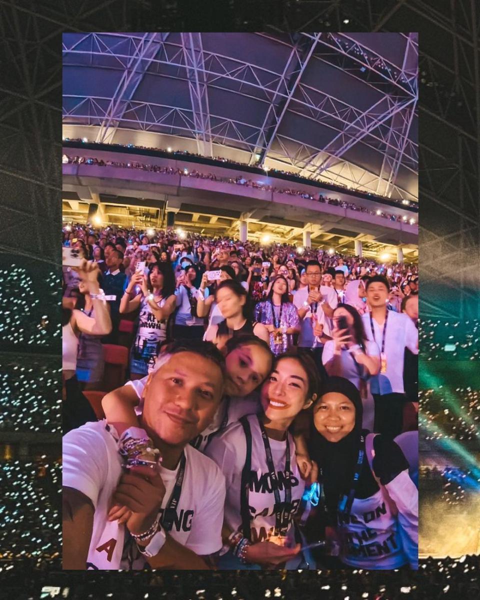 potret Gading Marten, Gisel, dan Gempi nonton Taylor Swift (instagram.com/gadiiing)