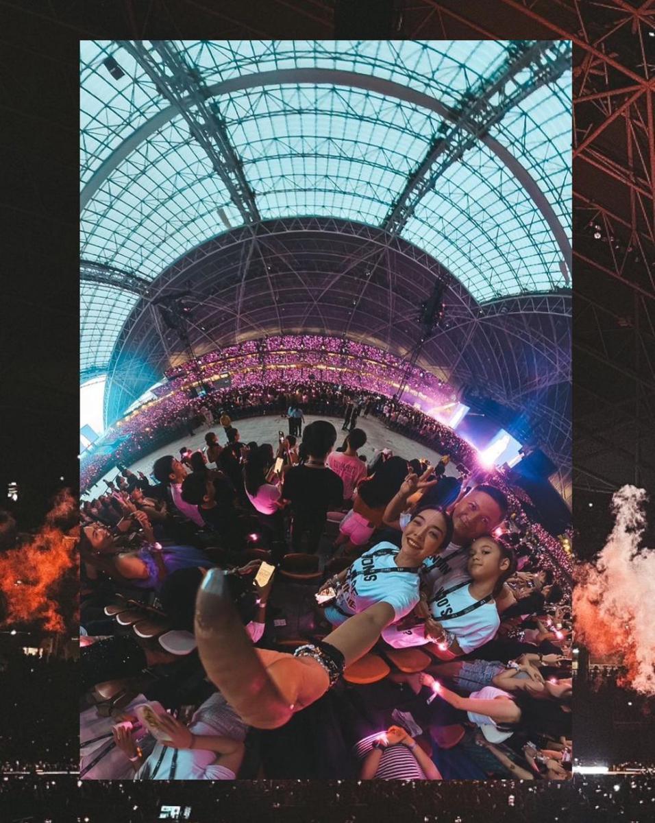 potret Gading Marten, Gisel, dan Gempi nonton Taylor Swift (instagram.com/gadiiing)