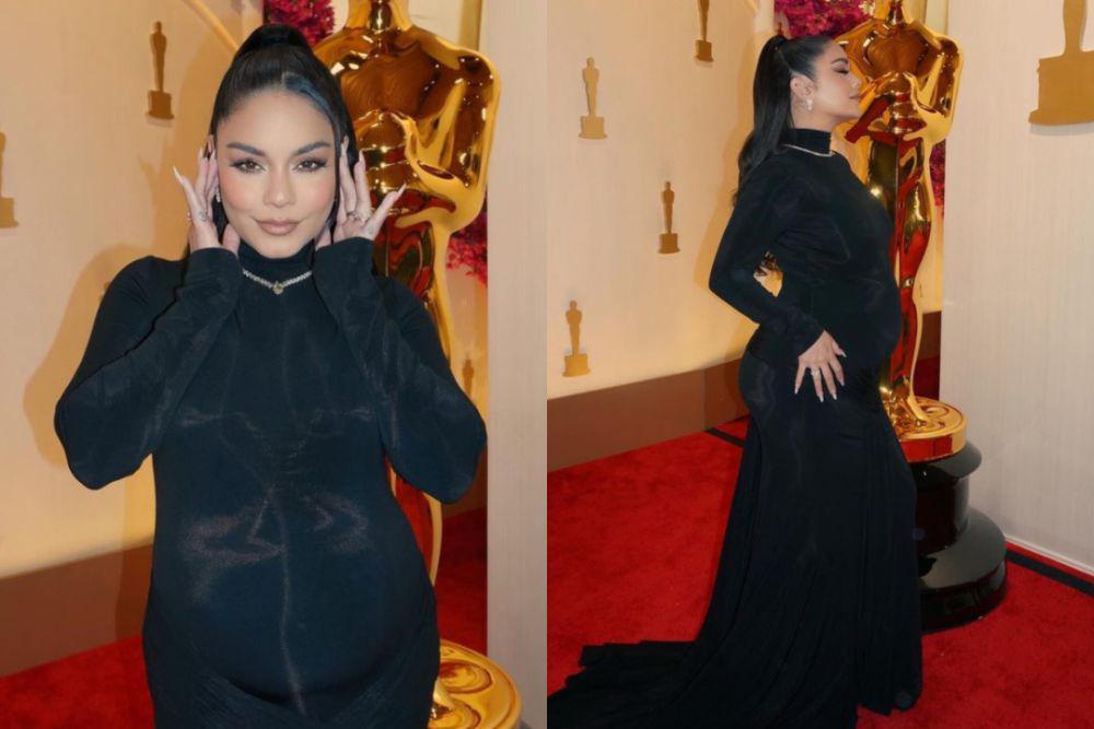 9 Potret Vanessa Hudgens Pamer Baby Bump di Oscar 2024