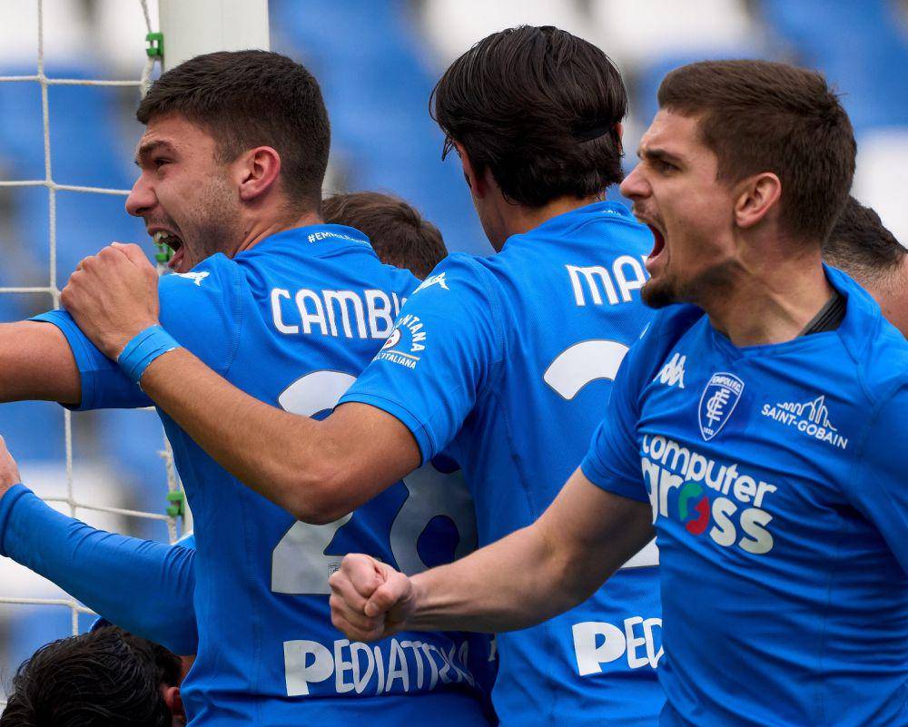 Pemain Empoli ketika merayakan gol. (instagram.com/empoli_fc_official)