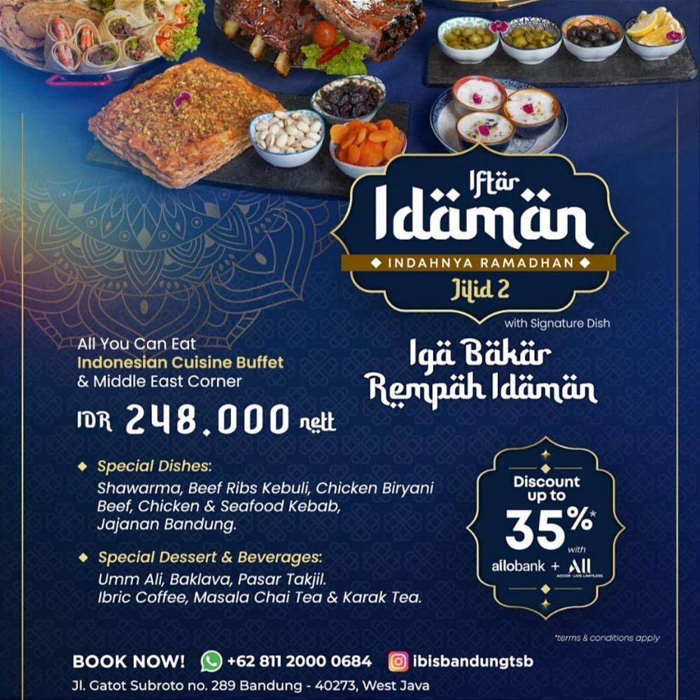 promo bukber Ibis Bandung Trans Studio (instagram.com/ibisbandungtsb)