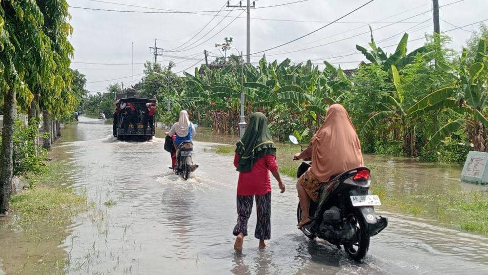 Ratusan hektar tanaman padi di Kecamatan Kartoharjo Magetan terendam air dan lumpur. IDN Times/ Riyanto