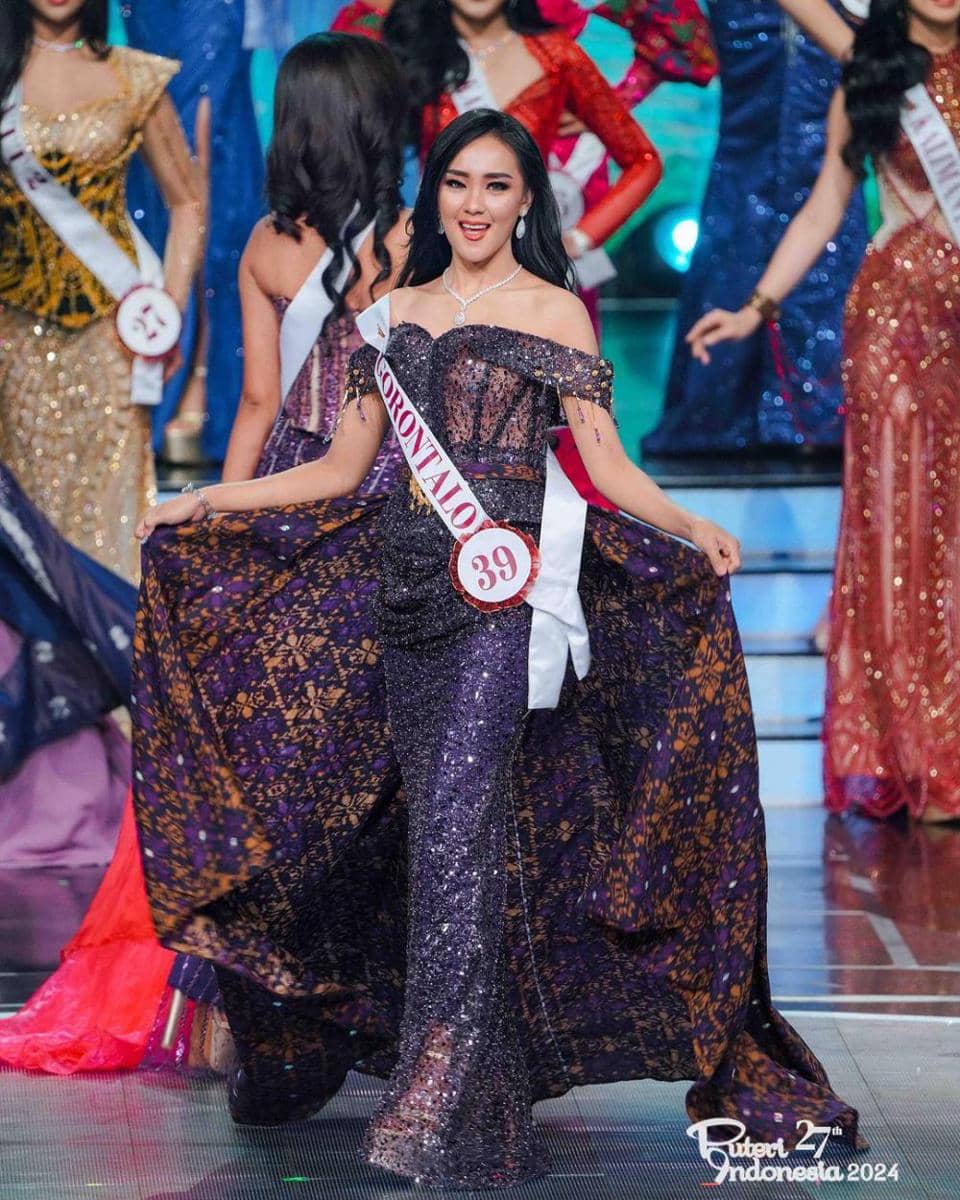 Gaun Malam Wakil Sulawesi dan Nustra di Final Puteri Indonesia 2024 (Instagram.com/officialputeriindonesia)