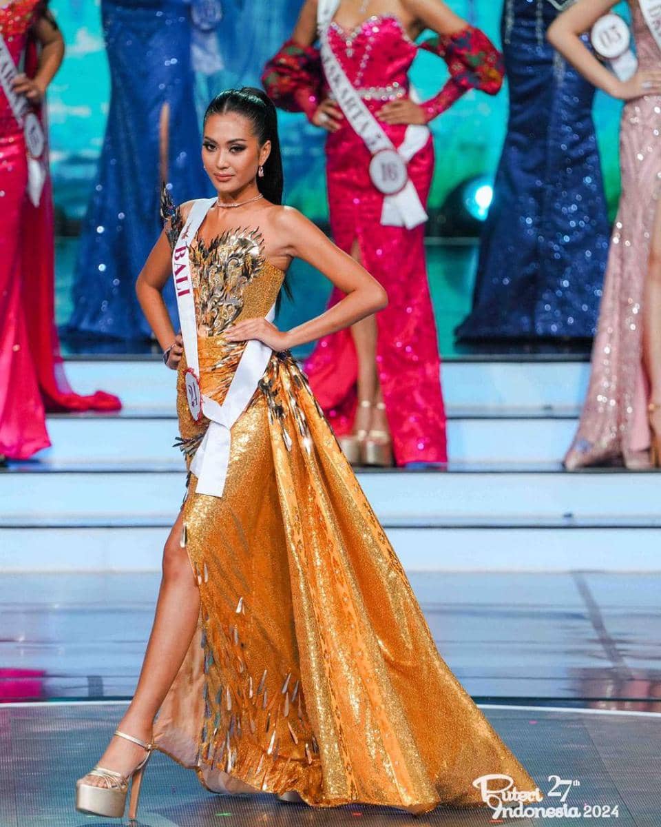 Gaun Malam Wakil Sulawesi dan Nustra di Final Puteri Indonesia 2024 (Instagram.com/officialputeriindonesia)