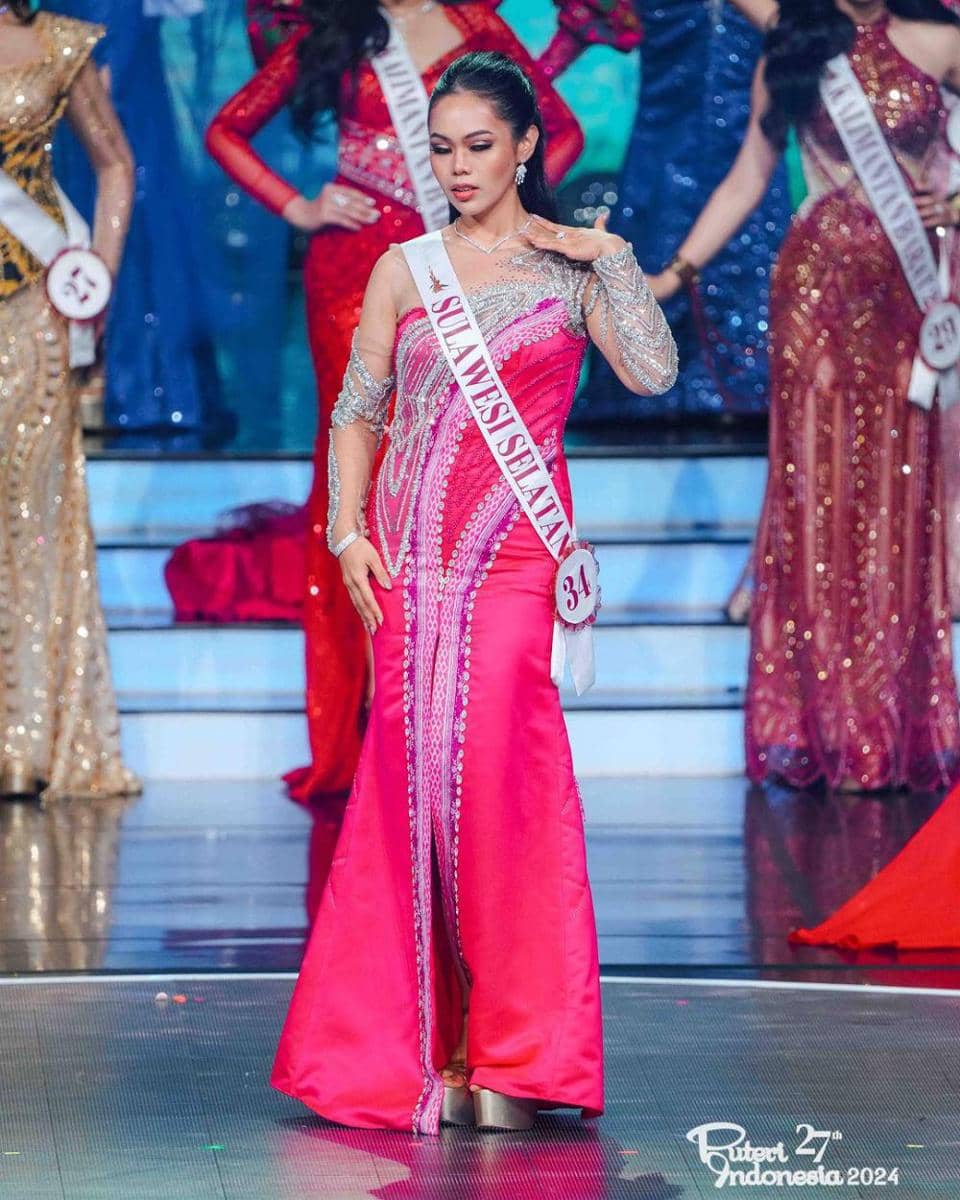 Gaun Malam Wakil Sulawesi dan Nustra di Final Puteri Indonesia 2024 (Instagram.com/officialputeriindonesia)