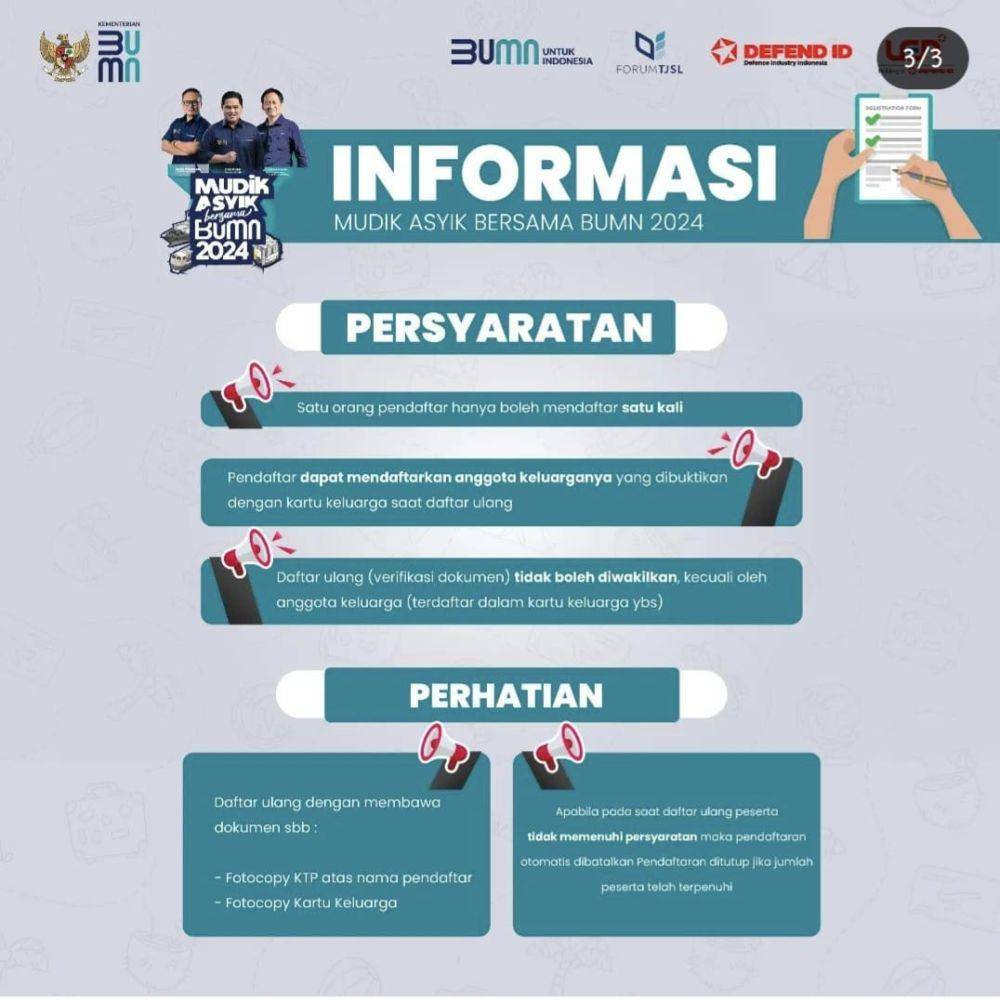 Persyaratan ikut mudik PT Len Industri. (Dok/Instagram resmi)