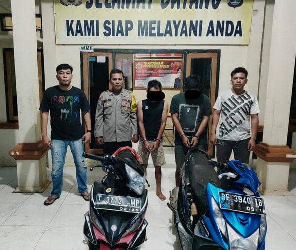 Todong Warga Pakai Pistol Mainan, 2 Pencuri Motor di Lamteng Ditangkap