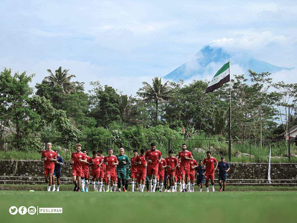 Situasi tim PSS Sleman sedang menjalankan latihan di Lapangan Pakembinangun (pssleman.id)