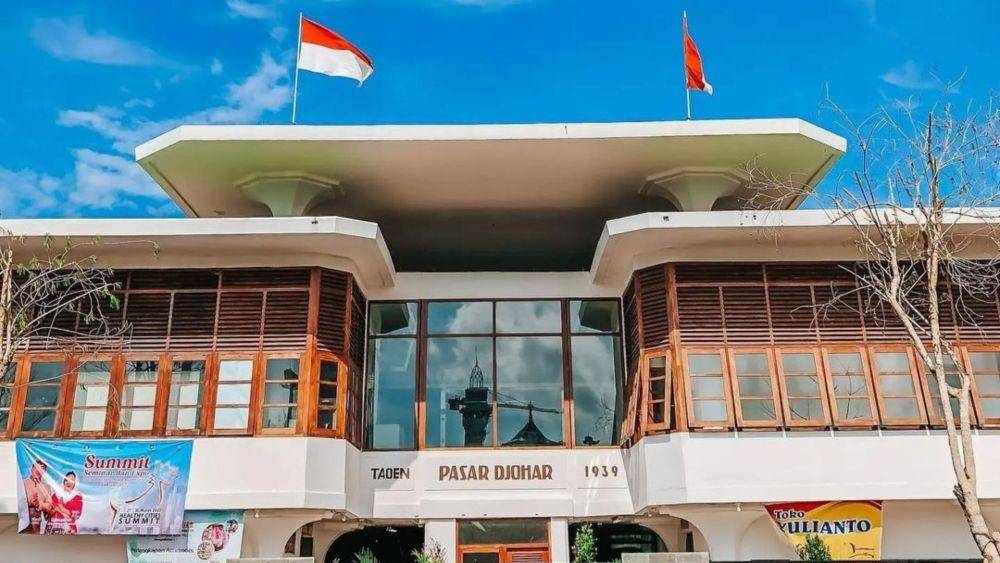 ilustrasi gedung Pasar Johar Semarang. (instagram.com/joharsemarang)