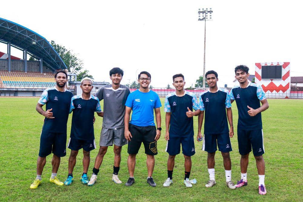 (Para punggawa Persimuba saat berlatih di stadion Serasan Sekate) IDN Times/istimewa
