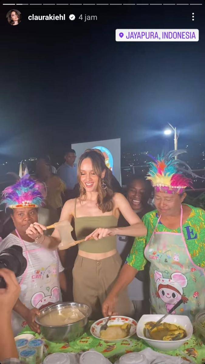 potret Cinta Laura gelar aksi sosial di Jayapura (instagram.com/claurakiehl)