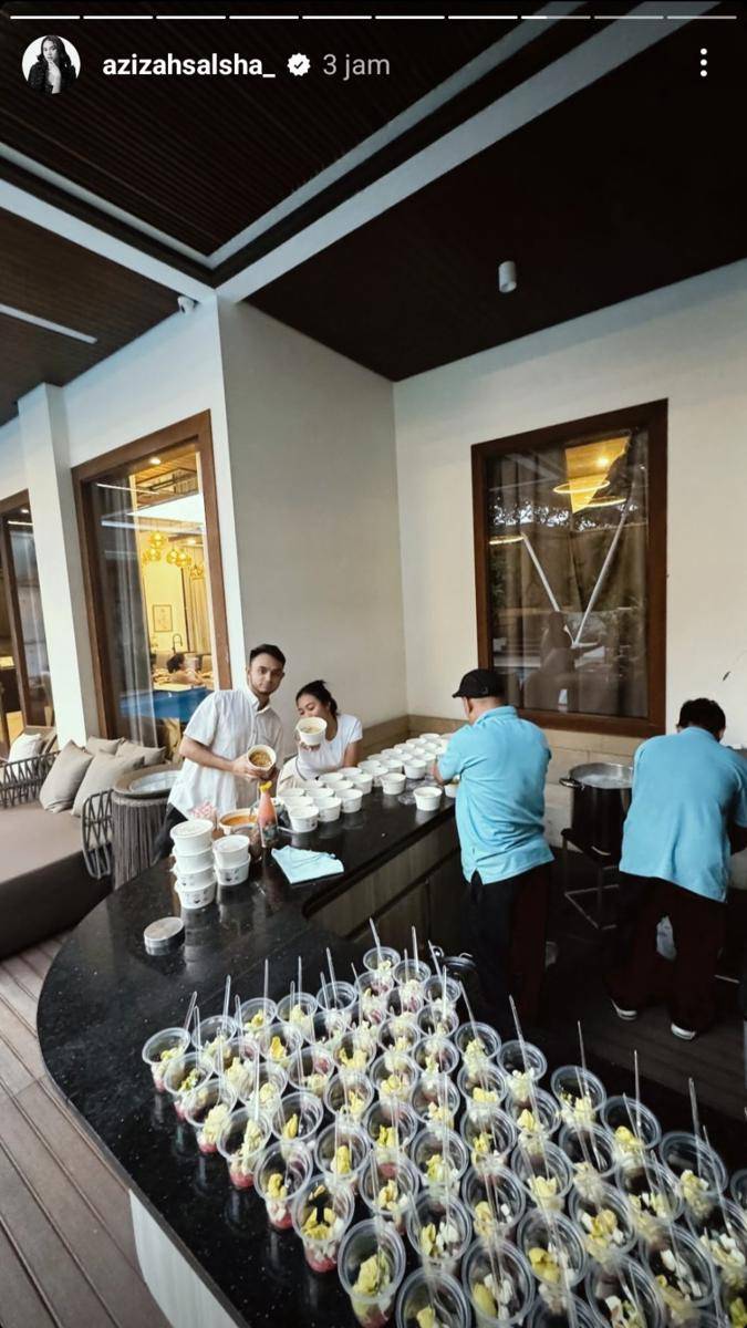 potret bukber di rumah Rachel Vennya (instagram.com/azizahsalsha_)