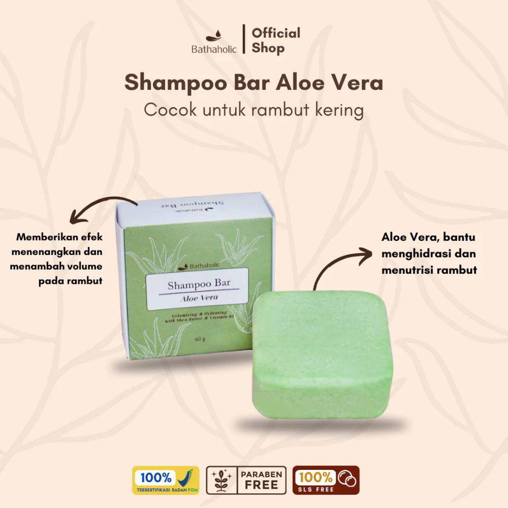 produk Bathaholic Aloe Vera Shampoo Bar (thebathaholic.com)