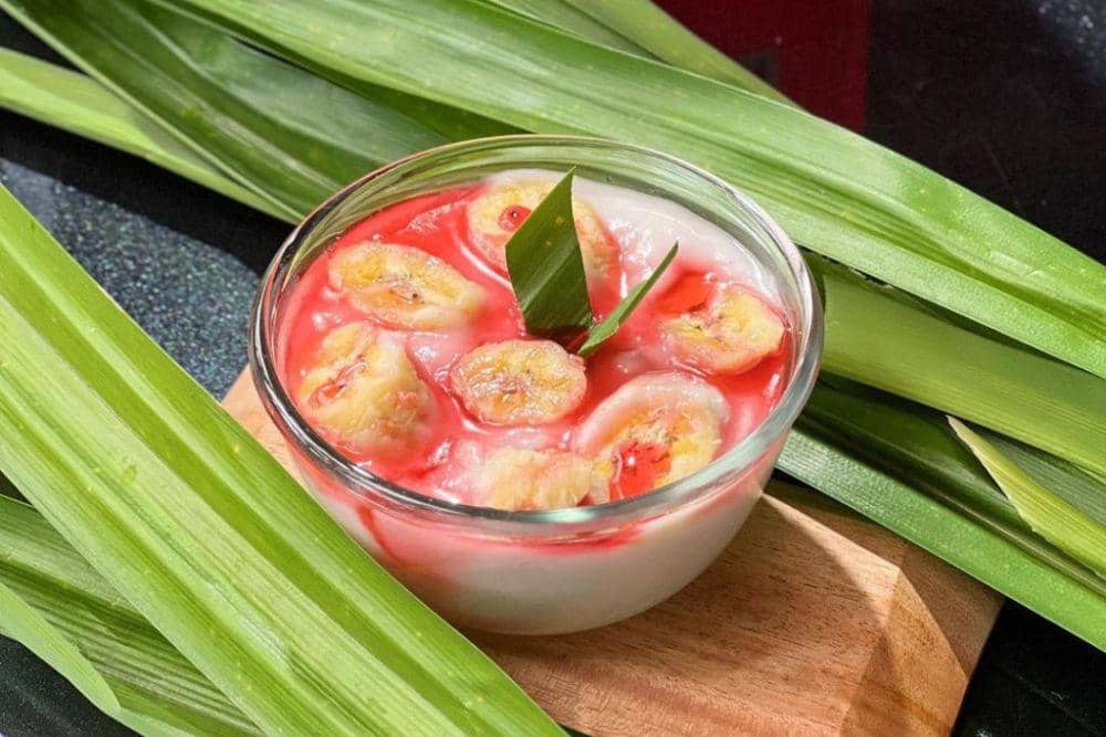 Ilustrasi pallu butung, camilan tradisional asal Sulawesi Selatan. (Instagram.com/rakaigarungcoffee)