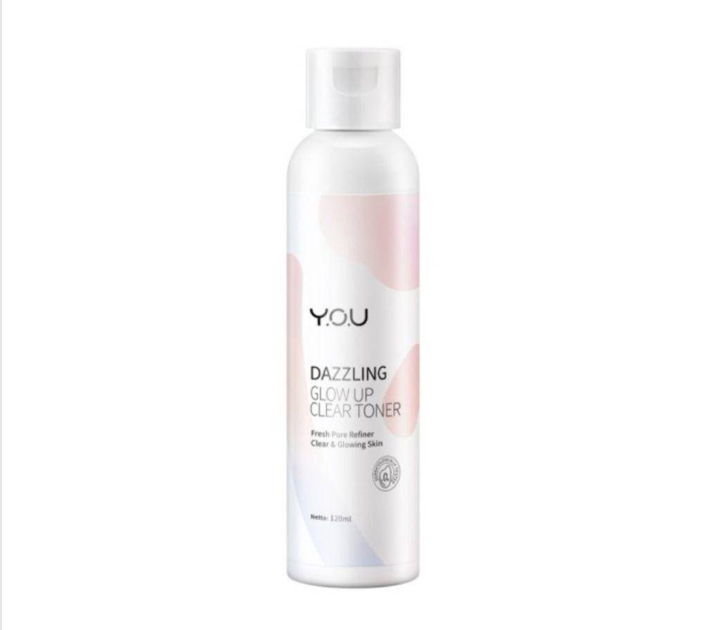 Y.O.U Dazzling Glow Up Clear Toner (tokopedia.com/ucist)