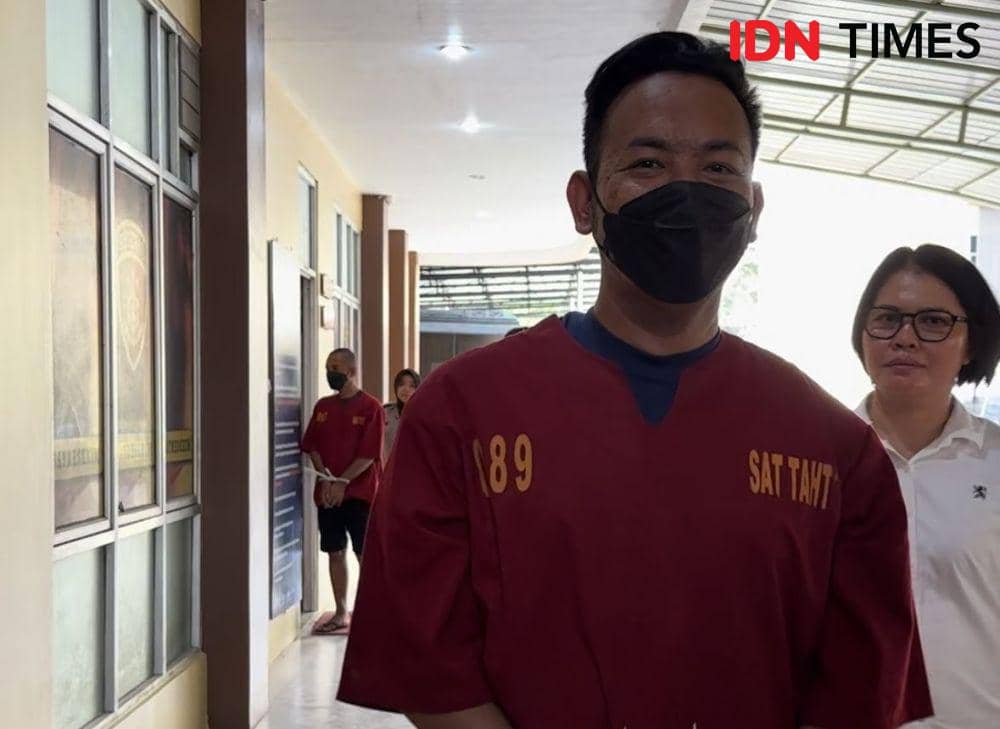 Pelaku penganiayaan Gebby Vesta diringkus polresta Pontianak. (IDN Times/Teri).