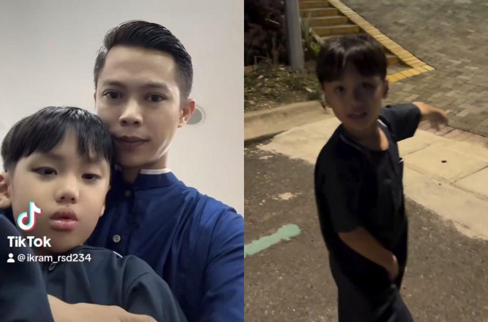 7 Potret Haru Ikram Rosadi Ajak Yusuf Anak Larissa Chou Tarawih Bareng