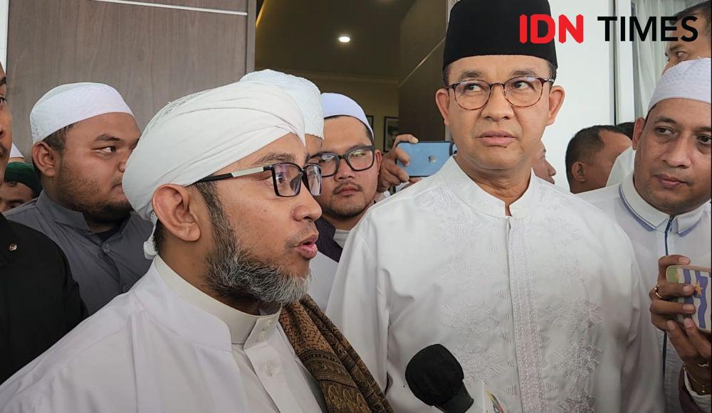 Anies Takziah ke Kediaman Habib Hasan di Majelis Nurul Mustofa Depok