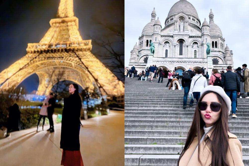 7 Momen Aura Kasih di Paris saat Ramadan, Foto Estetik di Eifell Tower