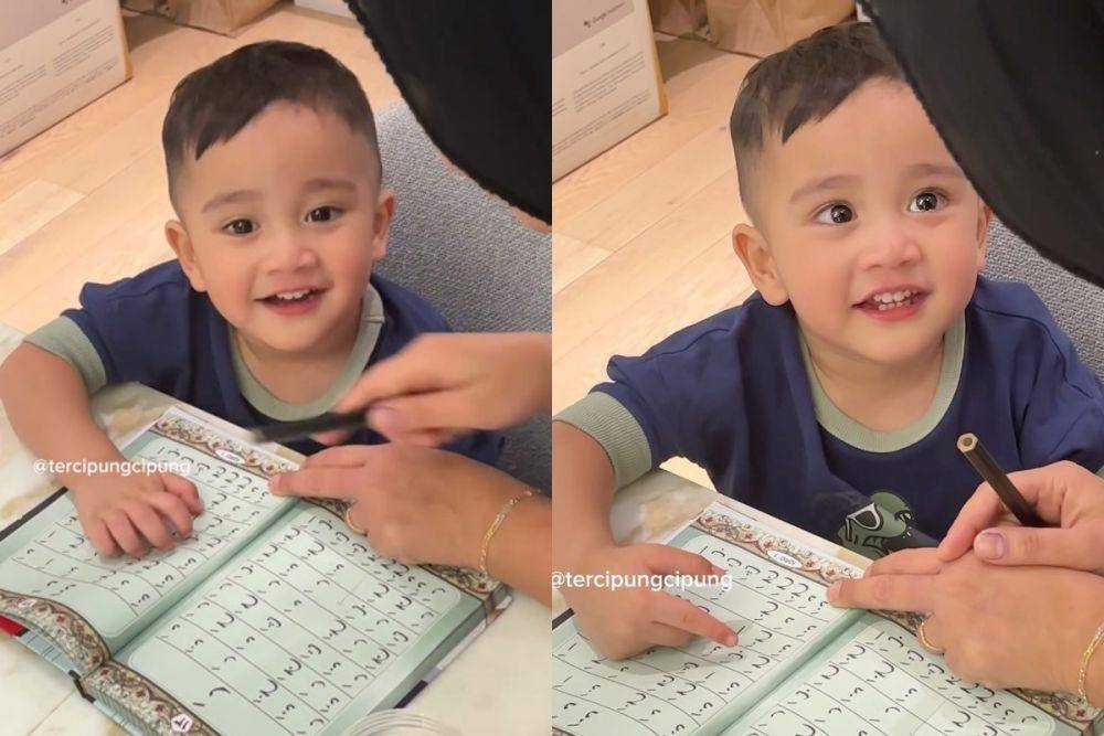 potret Cipung ngaji Iqra (instagram.com/instagram.com/tercipungcipung)