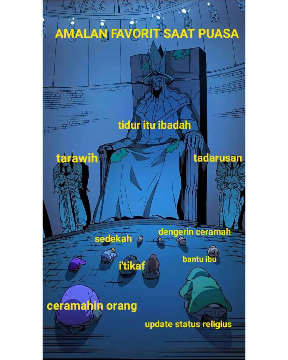 meme kasta tertinggi bulan puasa (dok. pribadi/Iip Afifullah)