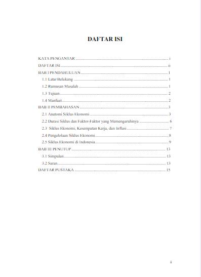 contoh daftar isi makalah (academia.edu/Bella Anisa Fitria Berliana)