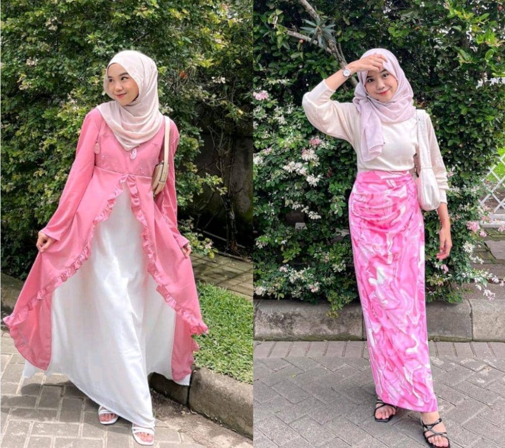 10 OOTD Hijab Nuansa Pink ala Ulya Salsabila, Bikin Penampilan Girly!