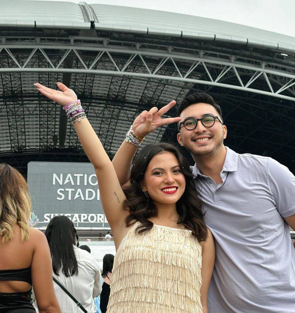 potret Marsha Aruan nonton Taylor Swift (instagram.com/aruanmarsha)