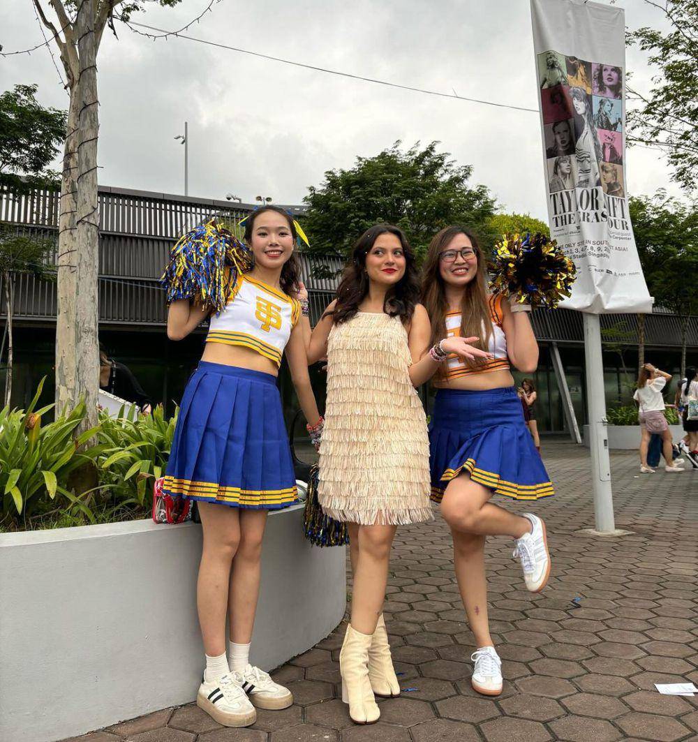 potret Marsha Aruan nonton Taylor Swift (instagram.com/aruanmarsha)