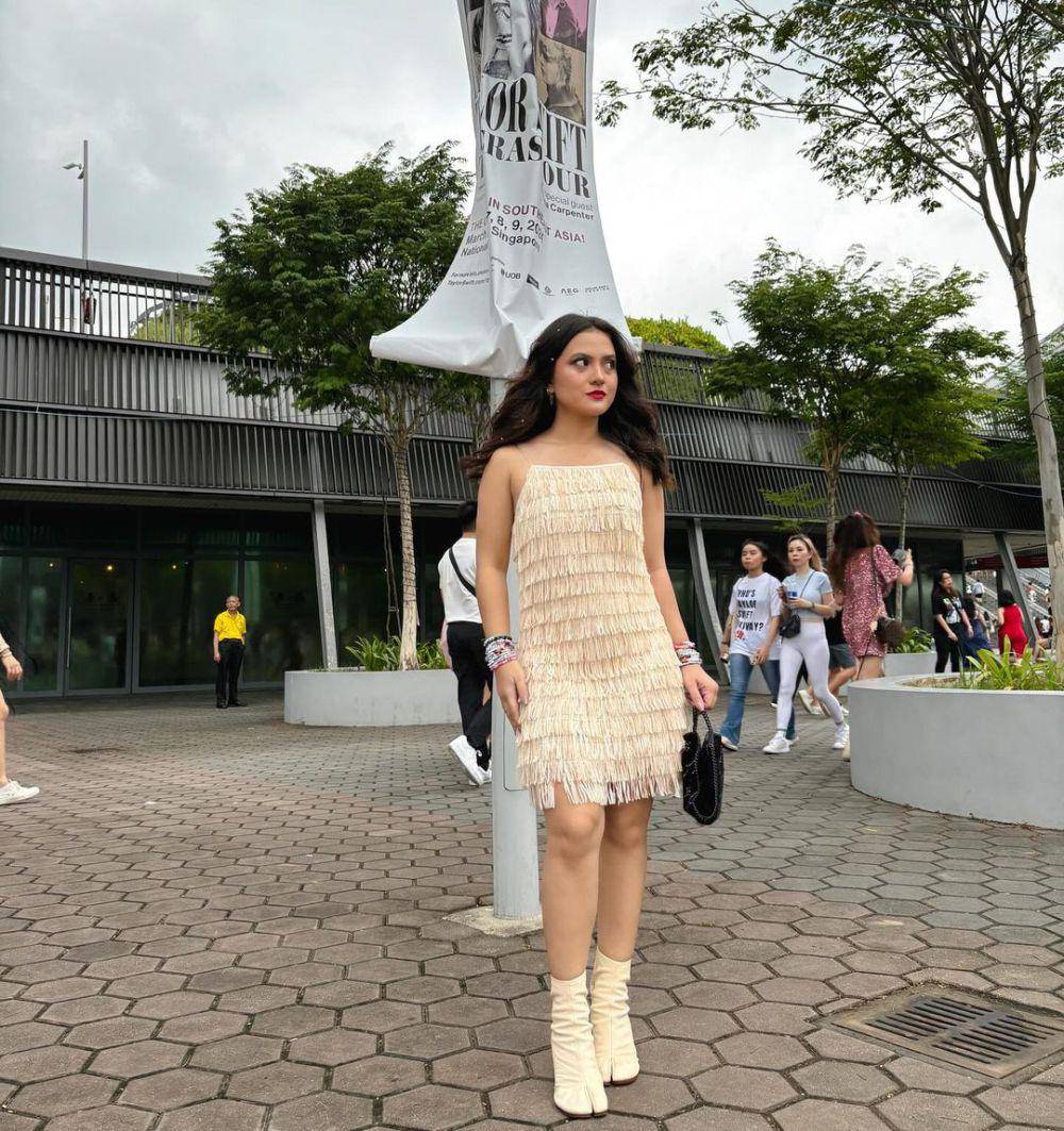 potret Marsha Aruan nonton Taylor Swift (instagram.com/aruanmarsha)