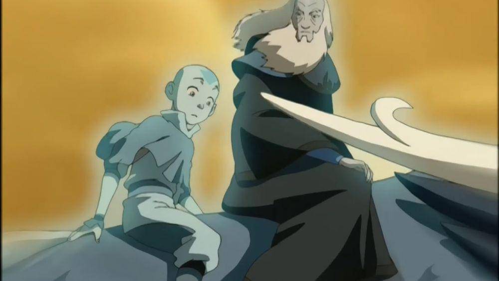 Aang dan Roku. (Dok. Nickelodeon/Avatar: The Last Airbender)