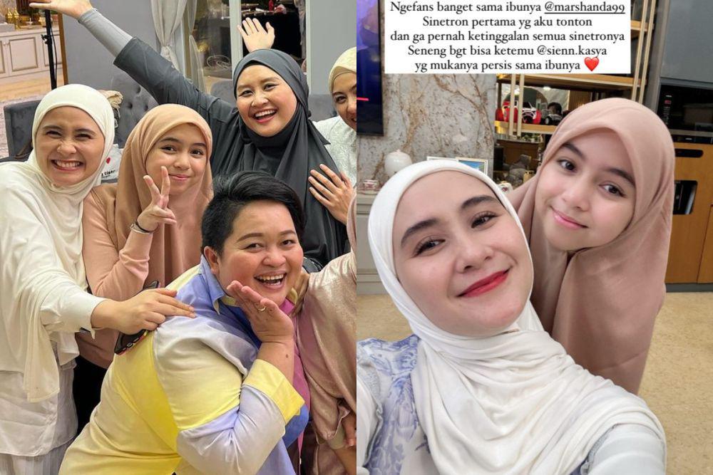 7 Potret Sienna Kasyafani Ikut Bukber dengan Artis Teman Sang Ayah