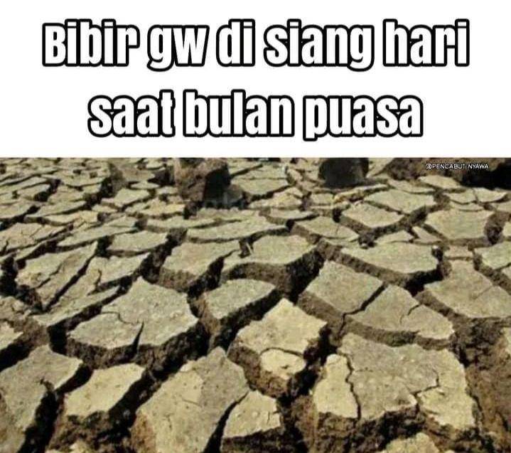 meme siang hari bulan puasa (instagram.com/pos.total)
